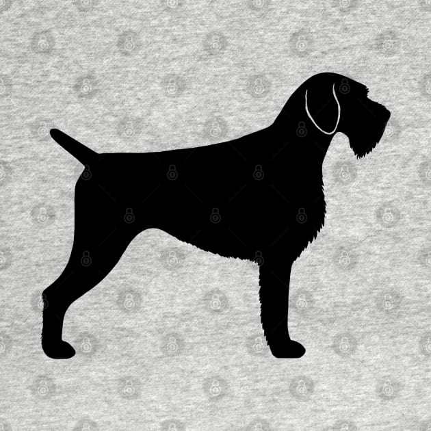 German Wirehaired Pointer Silhouette by Coffee Squirrel